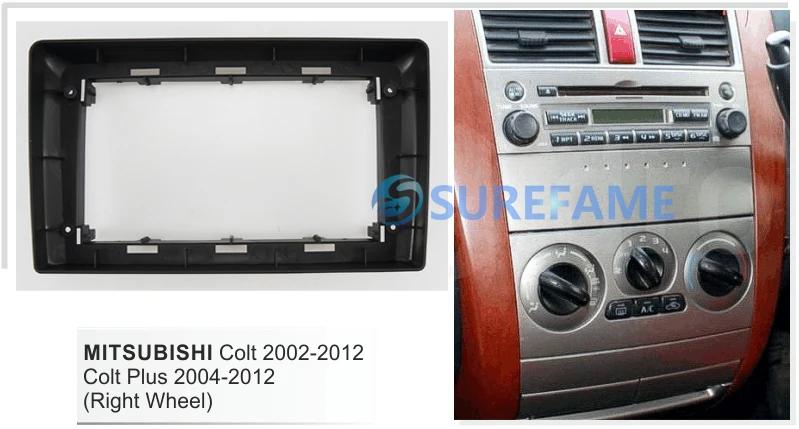 9 дюймов Автомобиль фриз радио Панель для Мицубиси Кольт 2002-2012 Colt Plus 2004-2012 (правый