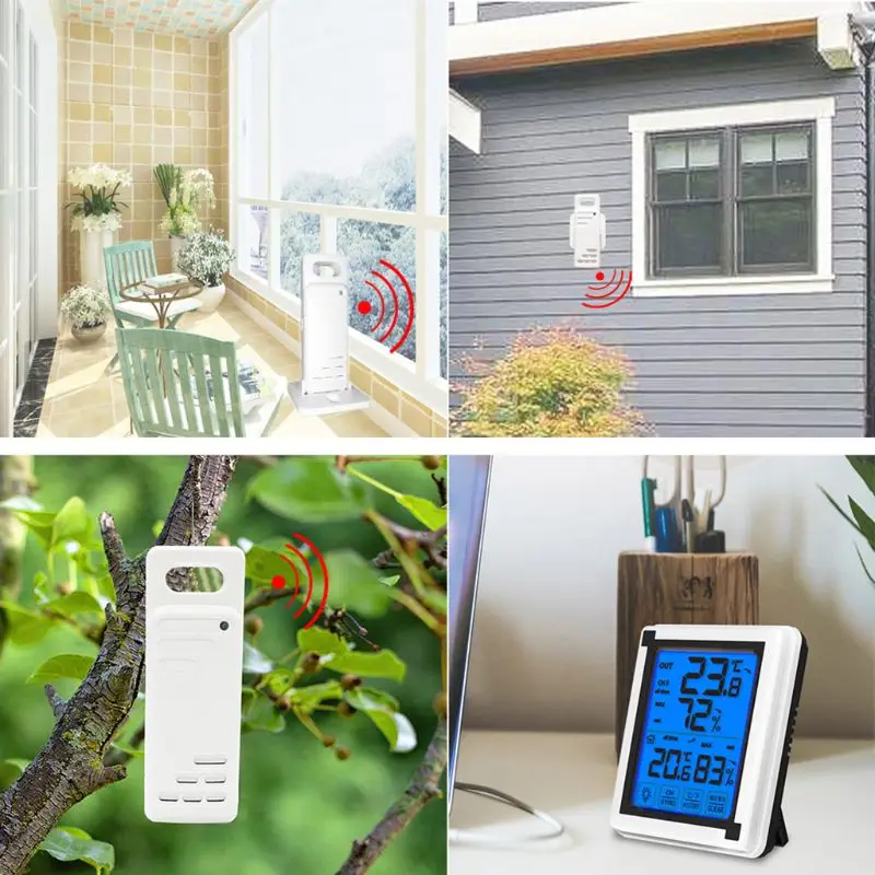 

Wireless Outdoor Weather Station / Thermometer Hygrometer w/ 3 Forecast Sensor