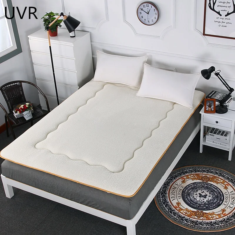 

UVR Thick Lamb Velvet Mattress Super Soft Foldable Tatami Mattresses Single Double Bed Student Dormitory Mattress Bedspread