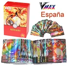 Карты Pokemon с испанской этикеткой команда GX VMAX V тренажер энергия Сияющие карты игра Castellano Espaol карты сумка для хранения карты подарок