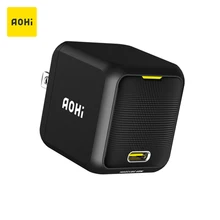AOHI Magcube 65W Quick Charger GaN+ USB C Charger Fast Charging Charger for Macbook Pro Air Huawei Laptop Galaxy S21 PD Charger