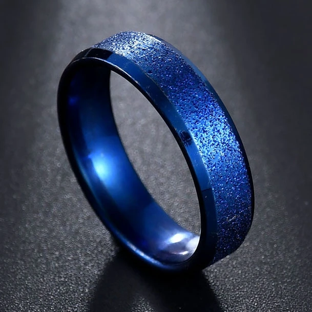 Blue MMS модные кольца из нержавеющей стали 316L для мужчин и женщин, молитвенный Крест из Библейского лорда, кольца в стиле панк, модные мужские Подарочные ювелирные кольца - Цвет основного камня: Blue