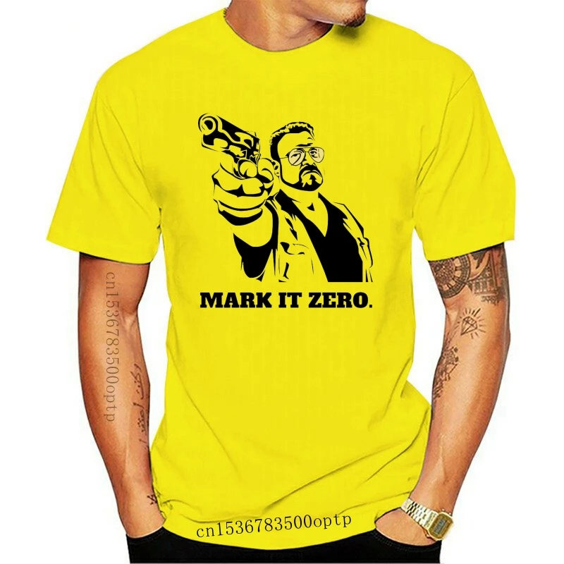 

Новая мужская футболка The Big Lebowski, забавная футболка Make It Zero, Мужская футболка, топы с коротким рукавом, хлопковая футболка