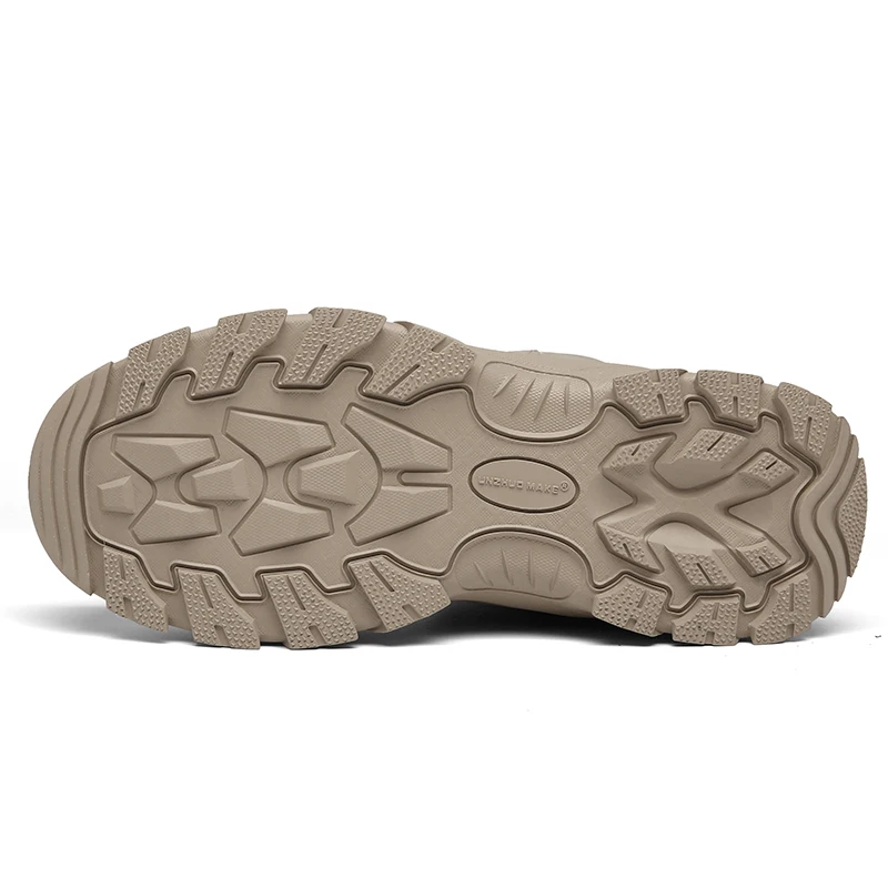 

Winter Military Tactical Boots for Men Leather Outdoors Round Toe Sneakers Men Combat Desert High Ankle Boots Sand Casual Shoes