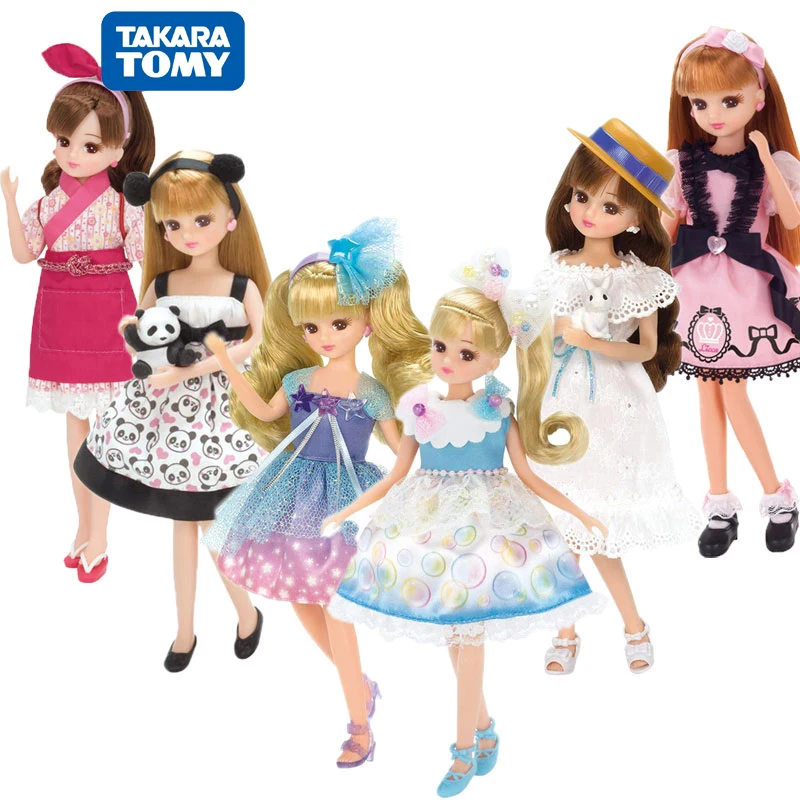 

Takara Tomy 23Cm Dolls Girl Play House Costume Dress Up Diy Series Toys Licca Rapunzel Doll Toys for Girls Gift