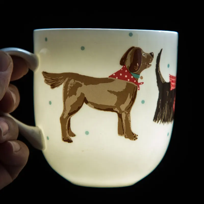 Керамическая кружка с ручками в европейском стиле изящным китайским изысканным