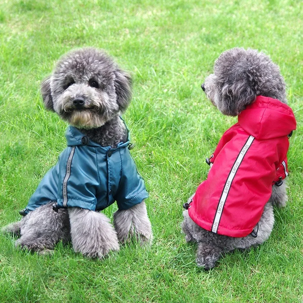 

Водонепроницаемый плащ Верхняя одежда для домашних животных собака дождевик собачья одежда собаки куртка одежда для маленьких собак дождь...