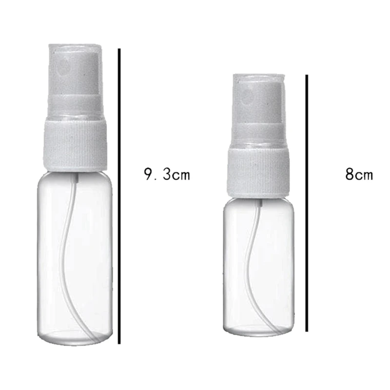 20 упаковок прозрачных пластиковых бутылочек с мелким распылителем мл для
