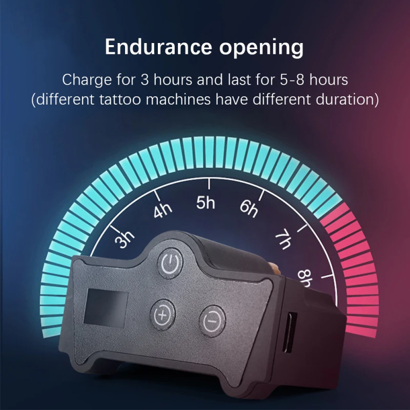 

Professional Wireless Tattoo Power Mini RCA&DC&Audio 3.5mm Jack Upgrade Digital New Touch Tattoo Battery Equipment Supply