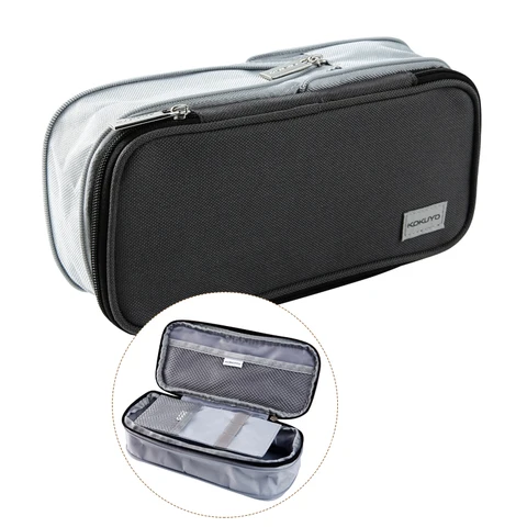 KOKUYO Macaron Kalem Kutusu Streç Fermuar Büyük Kapasiteli Kalem Kutusu Sevimli Kalem Kutusu Kawaii Çocuk Okul Kalem Kutusu Estuche Escolar