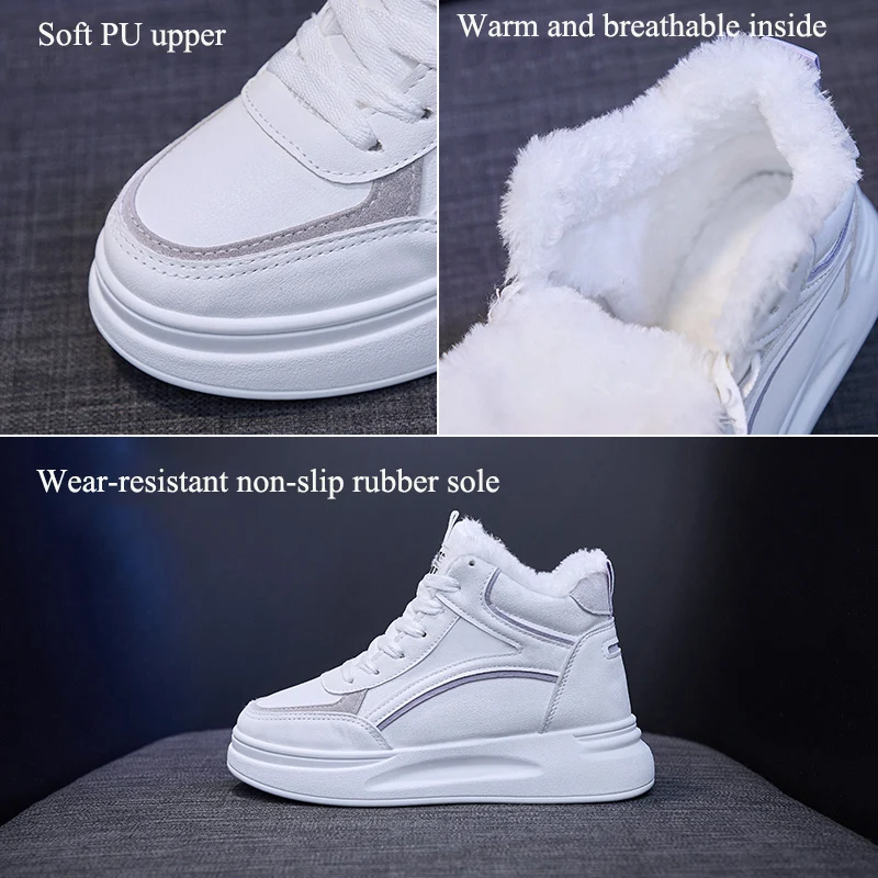 

Women Boots 2021 Fashion Waterproof Snow Boots For Winter Shoes Women Casual Lightweight Ankle Warm Winter Boot