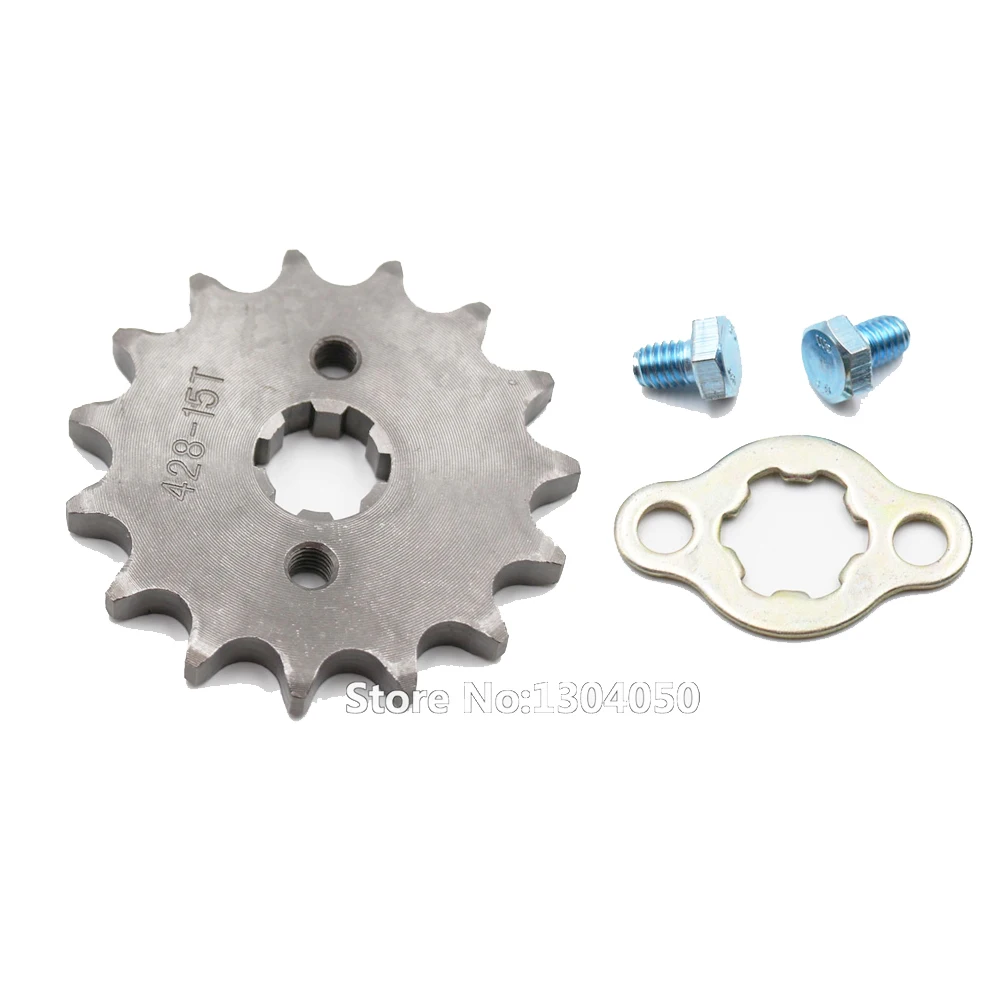 

428 15 Tooth 15T Front Counter Engine Sprocket Gear Pit bike 110cc 125cc SDG SSR 17mm 428-15T