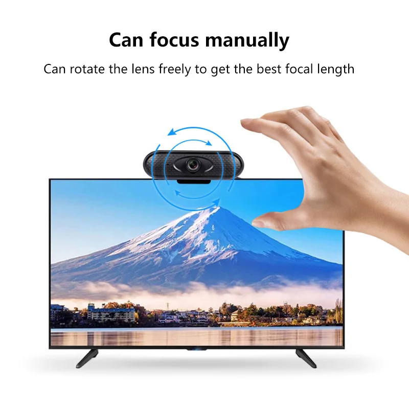Веб камера Full HD 1080P веб для компьютера с USB разъемом и встроенным