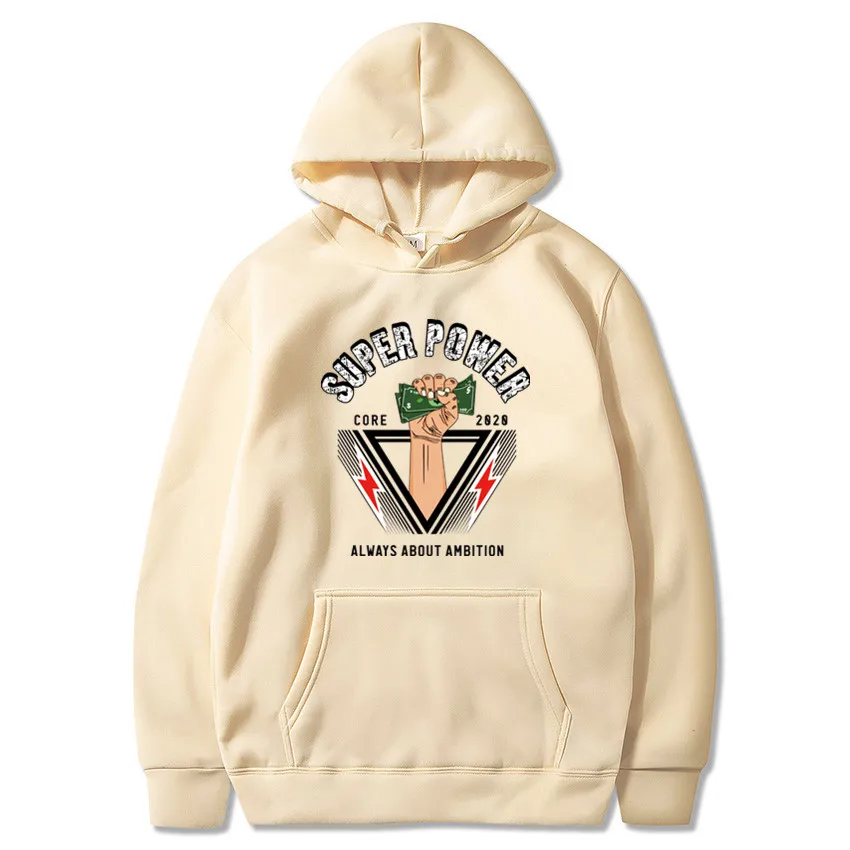 

Spring and autumn new men's hoodie sweatshirt fashion cotton printed wool hoodie hip hop hipster sweatshirt long sleeve sweater