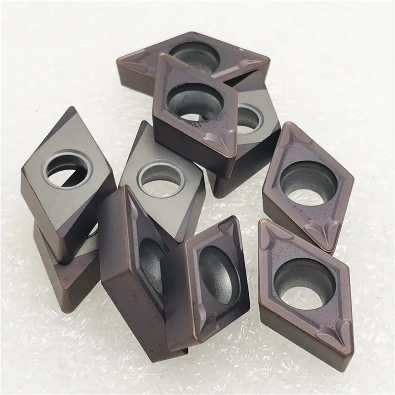 10 шт. DCMT11T304 VP15TF карбидная вставка DCMT11 T304 VP15TF уход за кожей лица фрезерный станок с ЧПУ Инструменты DCMT11T304VP15 резец для внутренней обточки