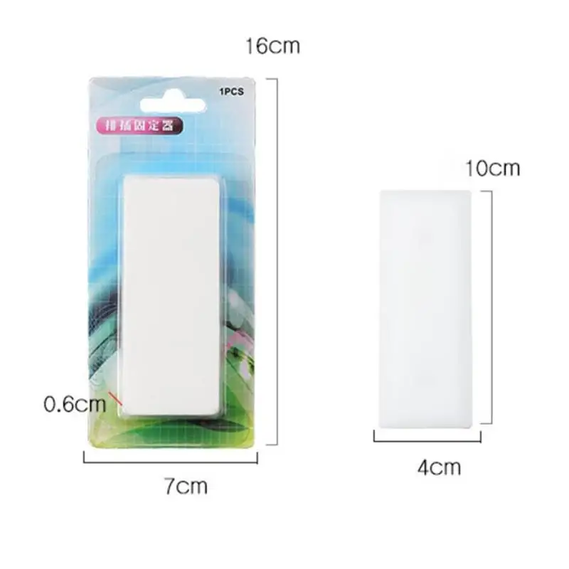 

Row Plug Retainer No Trace Free Punching Self-adhesive Plug Strip Board Wall Patch Panel Wall Mount Cable Organizer