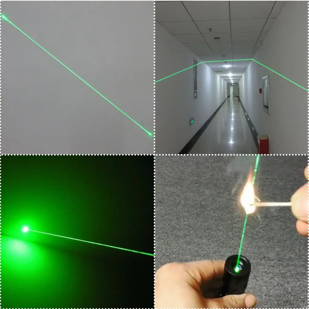 CWLASER Высокая мощность 532 нм Зеленый/650нм Красный Фокусируемый лазерный указатель
