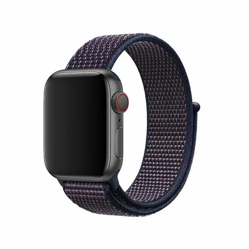 Флэш-память спортивные петли для наручных часов Apple Watch, версии 40/44 мм 42/38 мм 5/4/3/2/1 нейлоновый ремешок для наручных часов браслет ремешок на застежке-липучке застежка