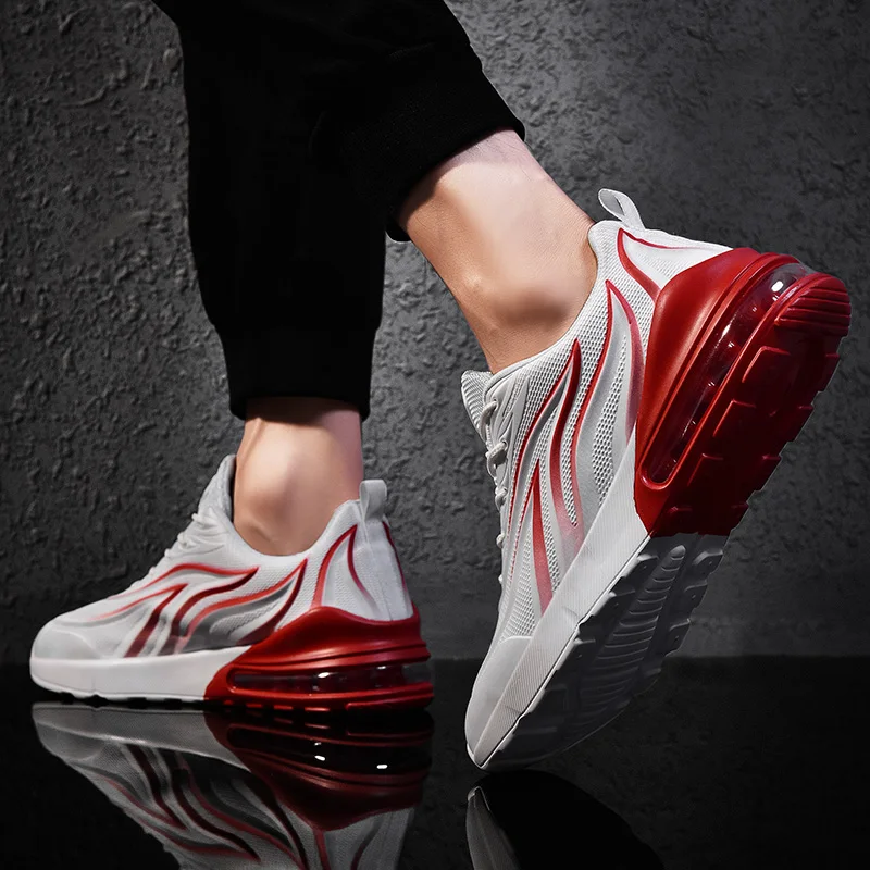 

Classic Flame Air Cushion Large Men's Shoes Comfortable and Breathable Leisure Fashion Sports Style 2021 New Style