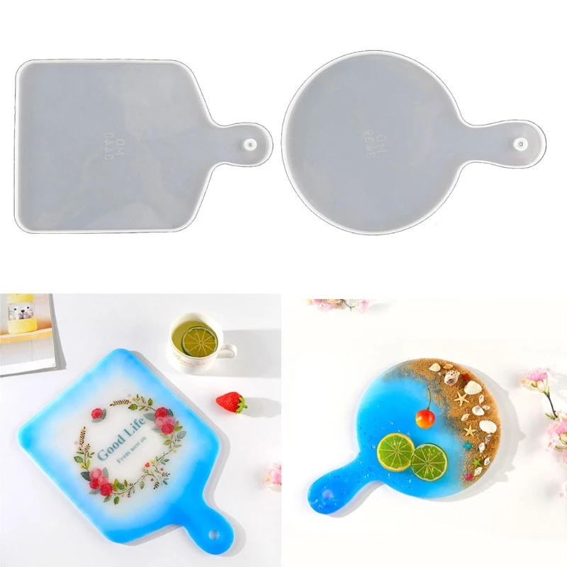 Пляжный поднос для тарелок форма смолы искусство сервировочный силиконовые