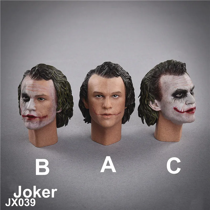 

В наличии JXTOYS JX039 1/6 весы клоун Джокер Хит Леджер мужской головы Скульптура резная модель для детей возрастом от 12 дюймов фигурку