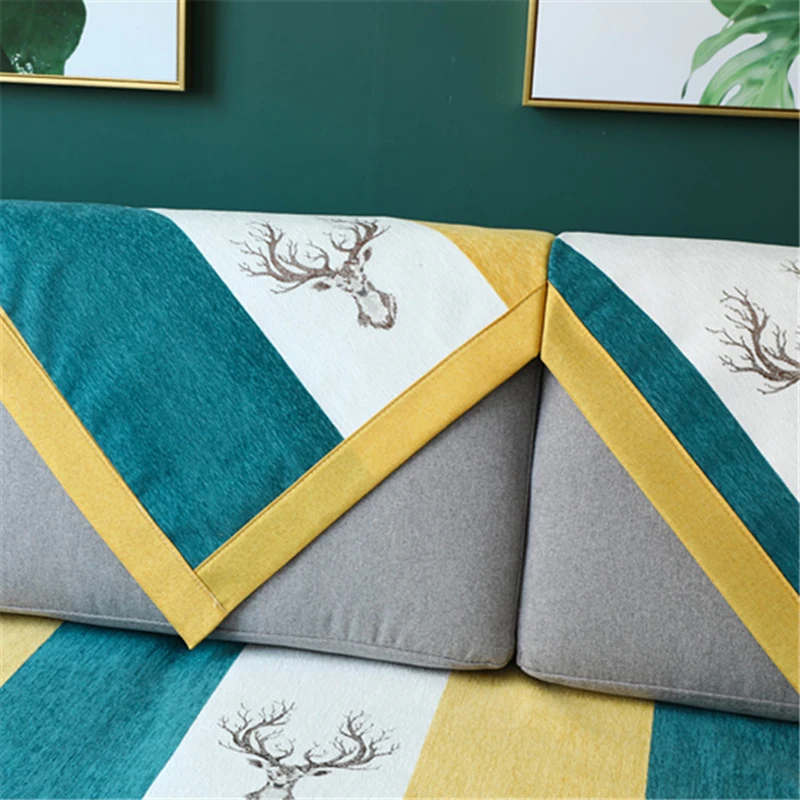 Тканевый чехол для дивана летнего современного подушка минималистичный