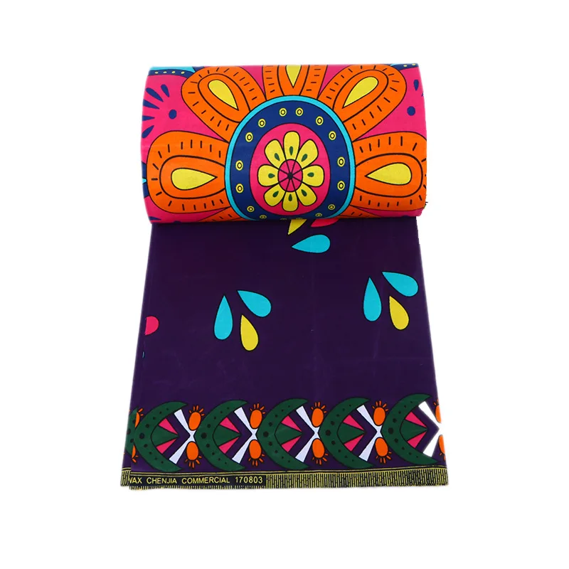 2019 новый дизайн африканская ткань высокое качество 100% хлопок яркий цветочный