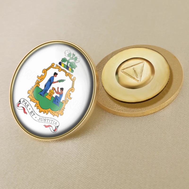 Герб Сент-Винсент и Гренадины карта национальный флаг эмблема брошь значки