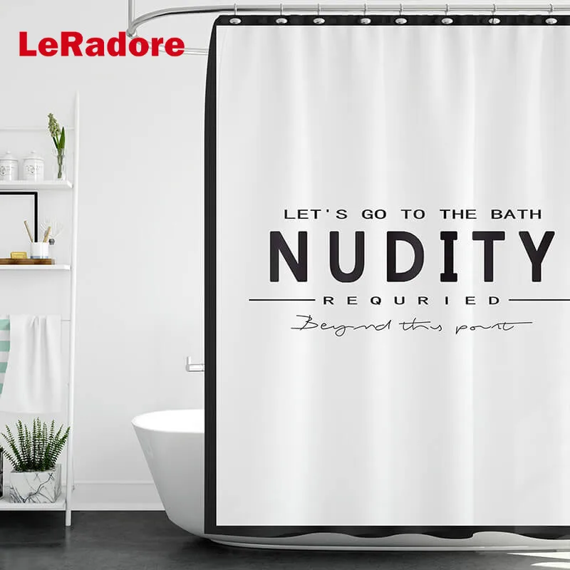 Европейский полиэстер занавеска для душа толстые шторы с крючками ванной