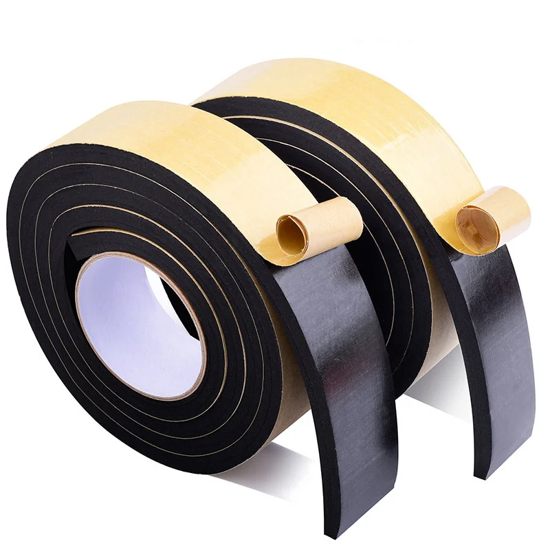 

Strong Adhesion Eva Black Sponge Foam Rubber Tape Anti-collision Seal Strip