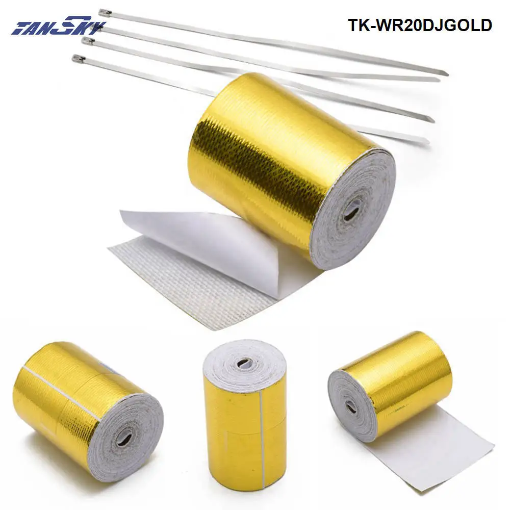 Лента теплозащитная/барьер для Jeep Wrangler TK WR20DJGOLD 2x5 метров|gold reflective tape|gold heattape design |
