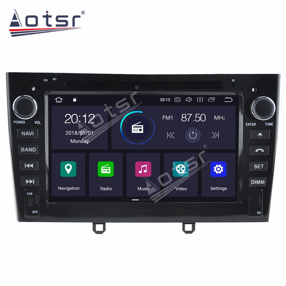 

Android 10.0 4GB+64GB Car Audio GPS Navigation For Peugeot 408 2007-2010 Car Multimedia Auto Stereo Head Unit Radio Recorder ISP