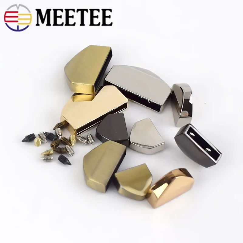 Meetee 10 шт. 12/18/25 мм металлический хвостовой зажим винты Стопорные застежки молния