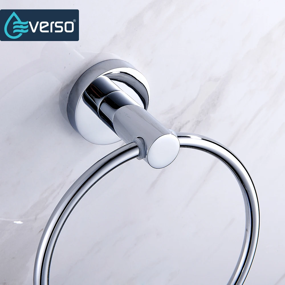 EVERSO настенное туалетное полотенце из нержавеющей стали кольцо для ванной ПОЛОТЕНЦЕДЕРЖАТЕЛЬ для ванной комнаты Аксессуары для ванной аппаратное кольцо для полотенца