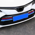 Для Toyota Corolla Sedan 2019 2020 2021 ABS Автомобильная передняя решетка радиатора забора Декоративная полоса крышка отделка Аксессуары для стайлинга автомобиля