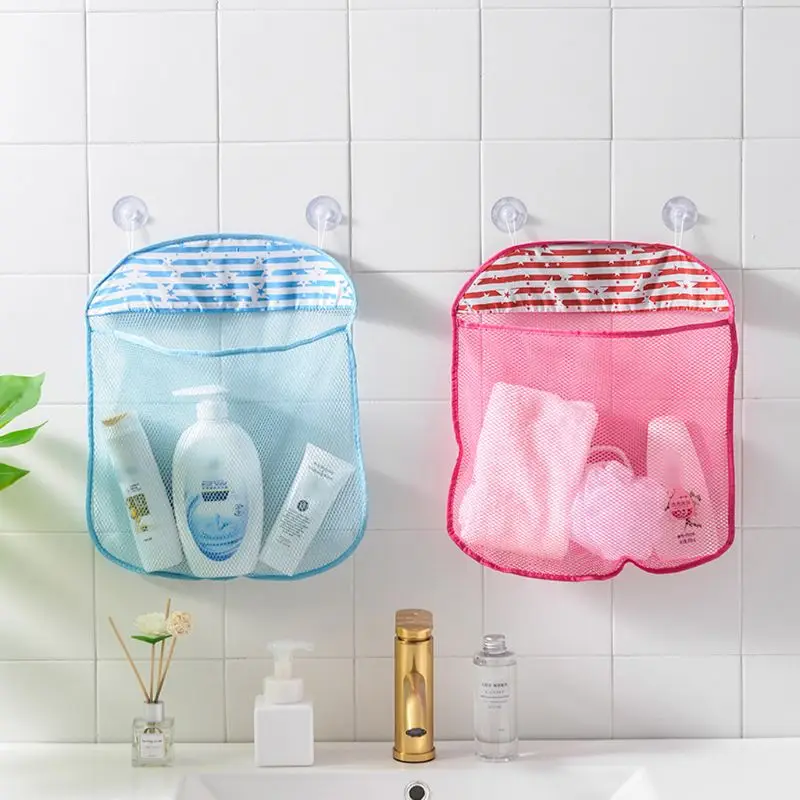1pc Baby Mesh Toy Bag Doll Suction Bathtub Organizer Bath Toy Baby Net Bags Children's Bathtub Play Toy Storage Bags