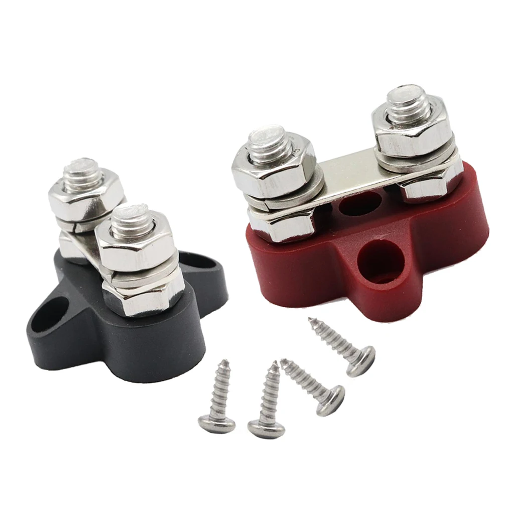 2 Pieces Boat Truck 48VDC Dual Terminal Studs M8 Power Distribution Block | Автомобили и мотоциклы