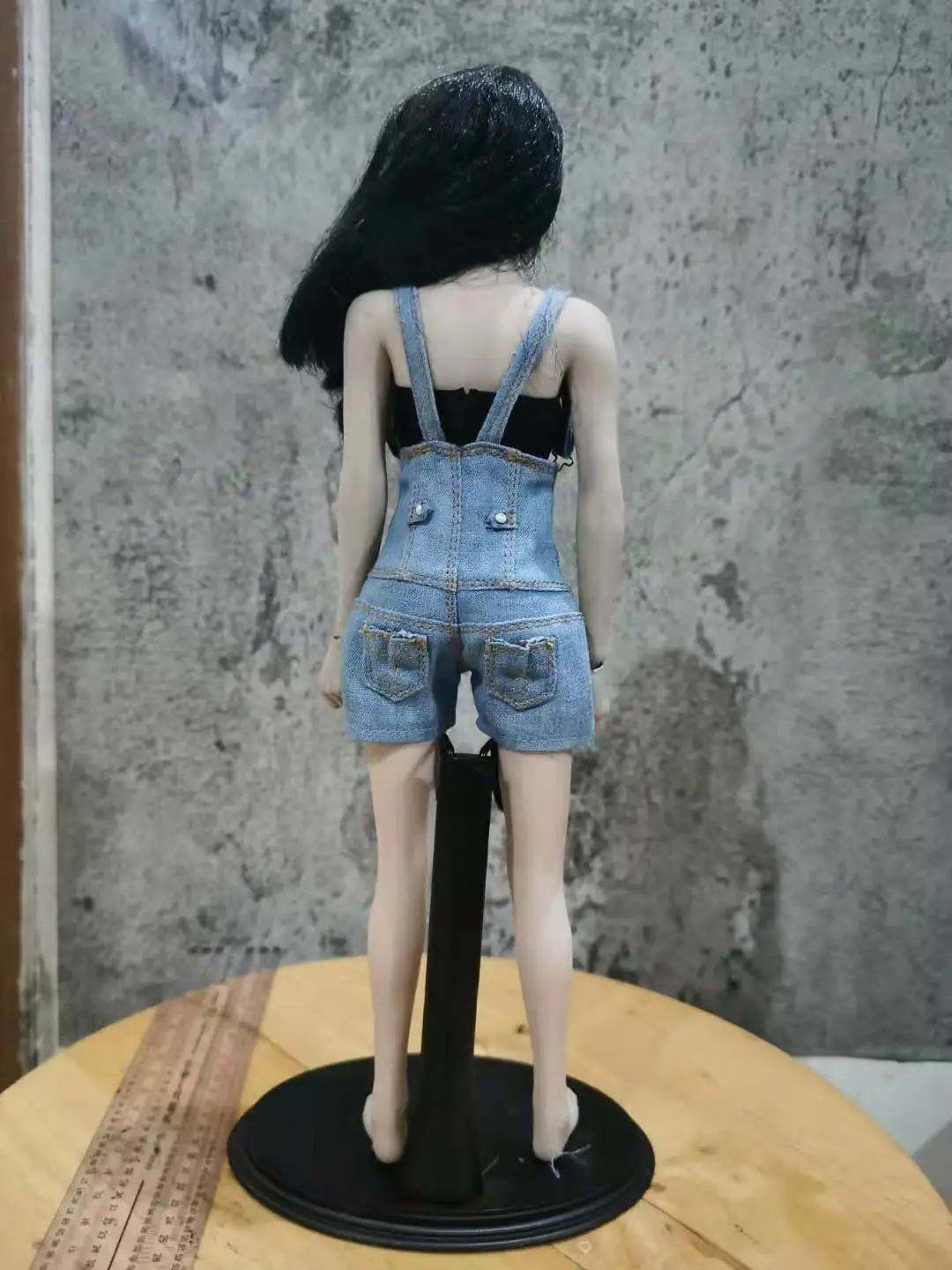 

1/6th Denim overalls Bib pants Model For 12" female Action Figure