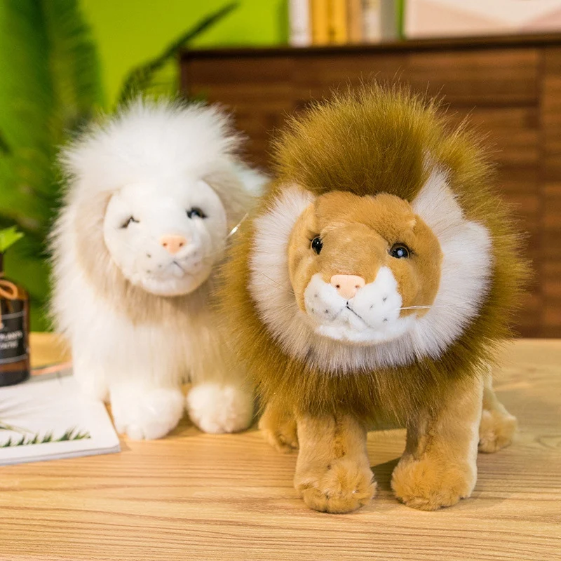

Simulation Lion Doll Plush Toy Cute Lion Rag Doll Children Comfort Doll Pillow Holiday Gift Home Decoration
