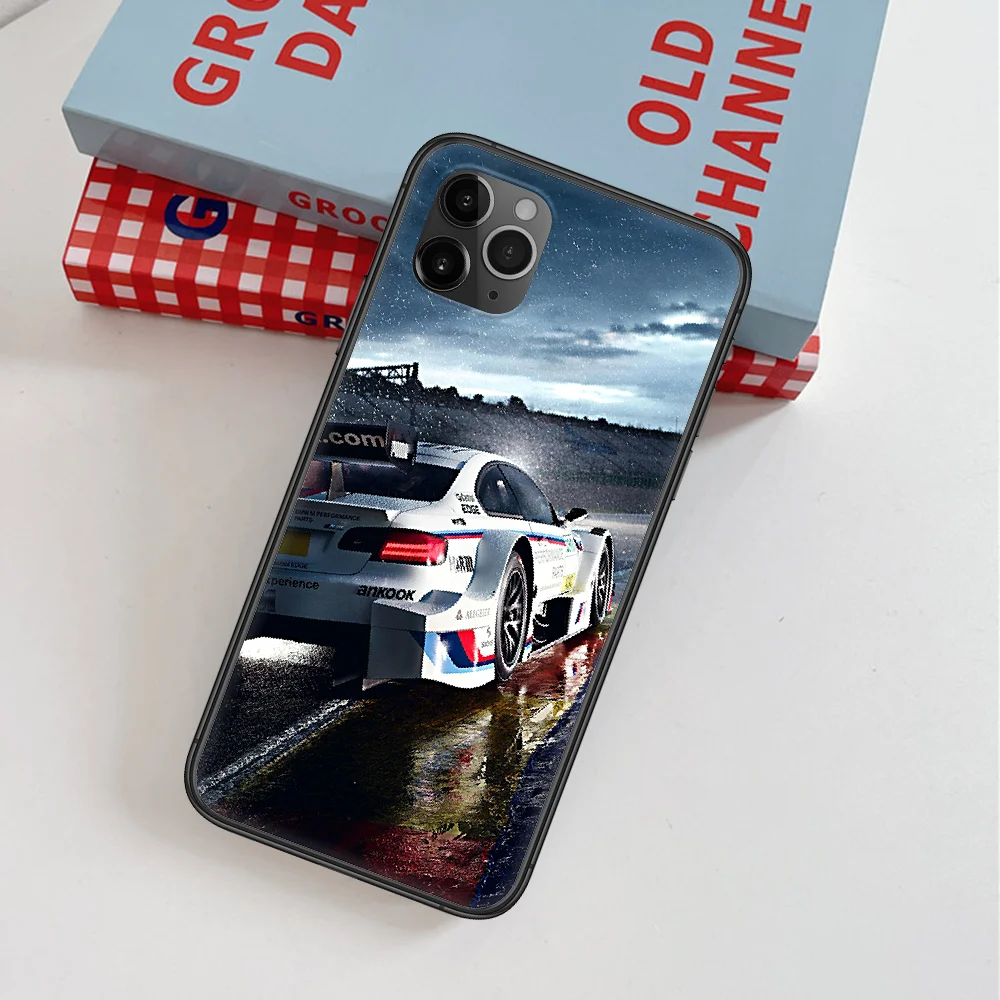 

BMW Sport Car Luxury Cool Red Blue Phone Case For IPhone 4 4s 5 5S SE 5C 6 6S 7 8 Plus X XS XR 11 12 Mini Pro Max 2020 black