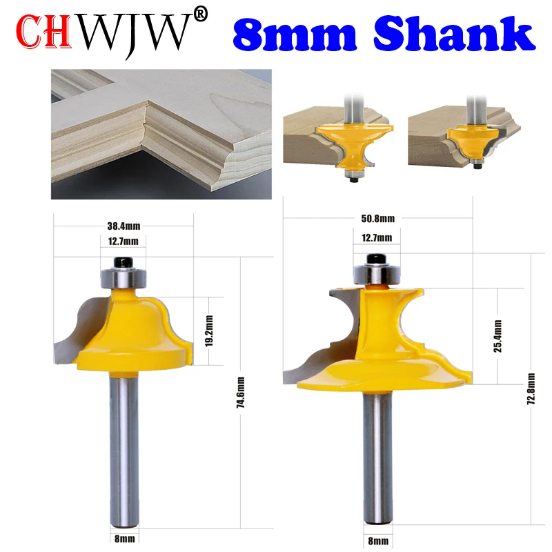 

Фрезы CHWJW 50001_8, твердосплавные, 8 мм, 2 шт.