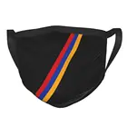 Маска для лица с арменским флагом, многоразовая Защитная респираторная маска против смога в минималистическом стиле, с флагом Аргентины