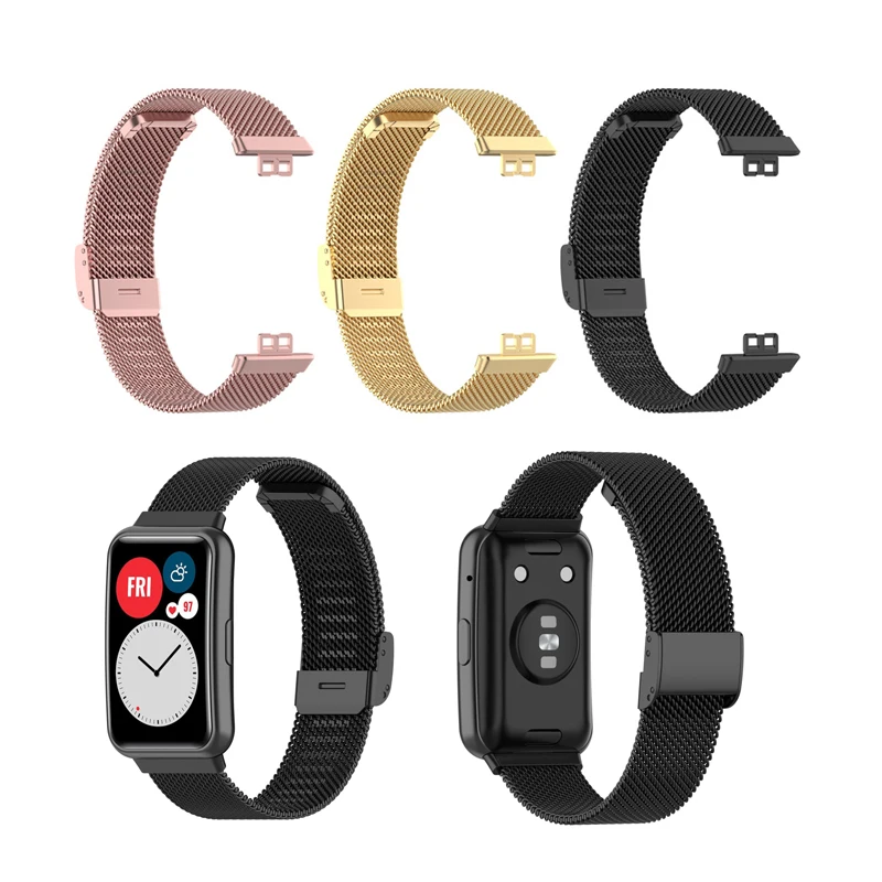 

Stainless Steel Strap For Huawei Watch Fit Band Sport Smart Waterproof Wrist Watchband Bracelet Accessories For Huawei Fit