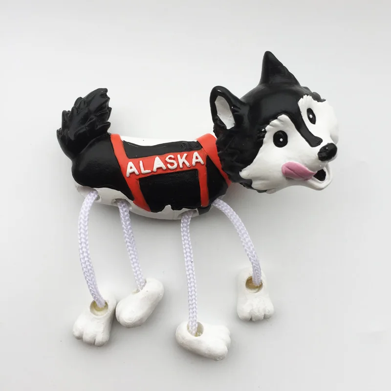 Магниты на холодильник для собак из Аляски туристический сувенир 3d подвесные