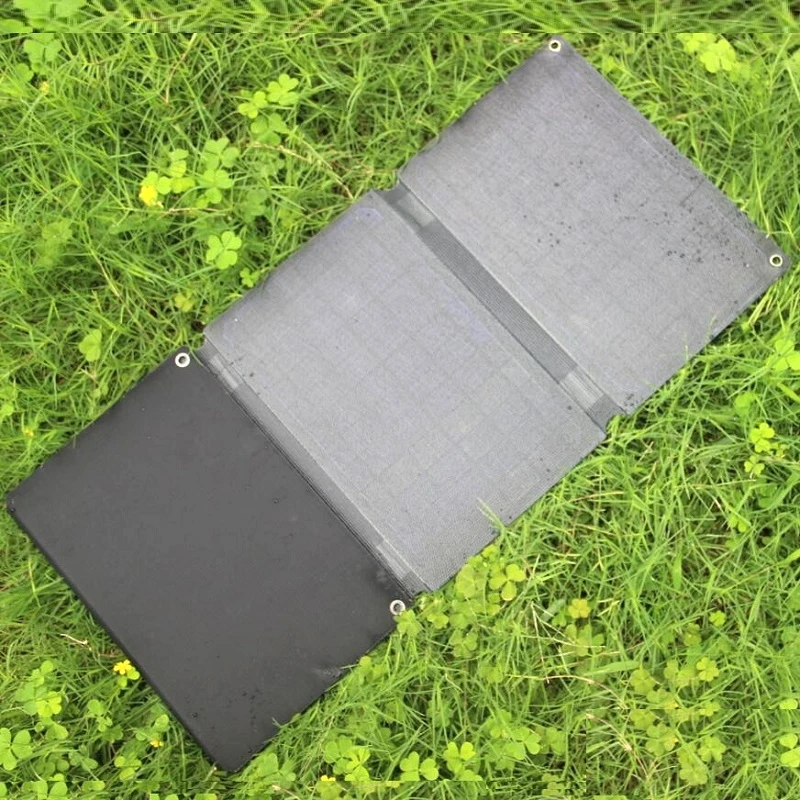 Зарядное устройство на солнечной батарее BUHESHUI 60 Вт ETFE + двойной USB 5 В и 12