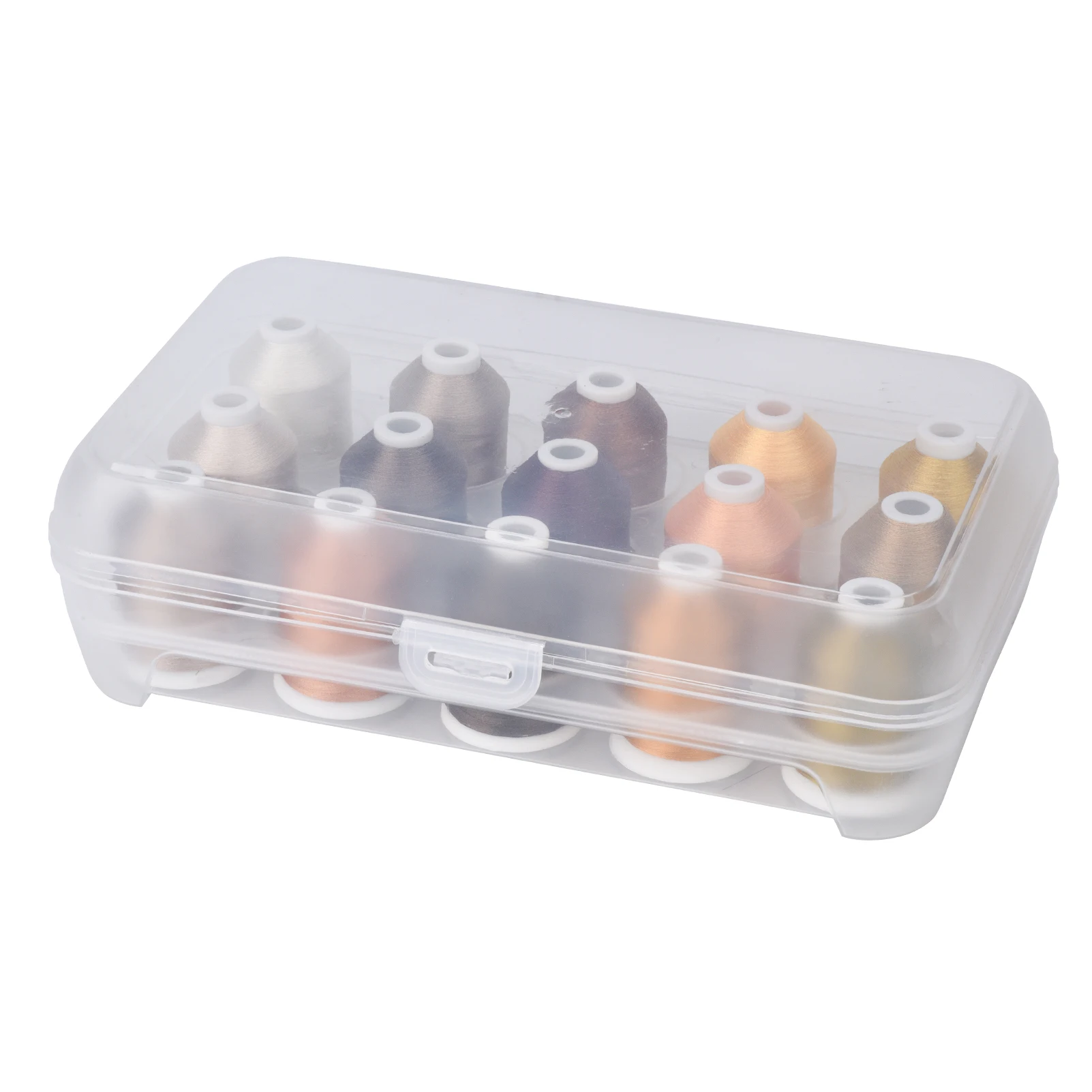 Simthread Коричневая серия полиэфирная компьютерная Вышивальная нить 500 м * 8 + 12 шт