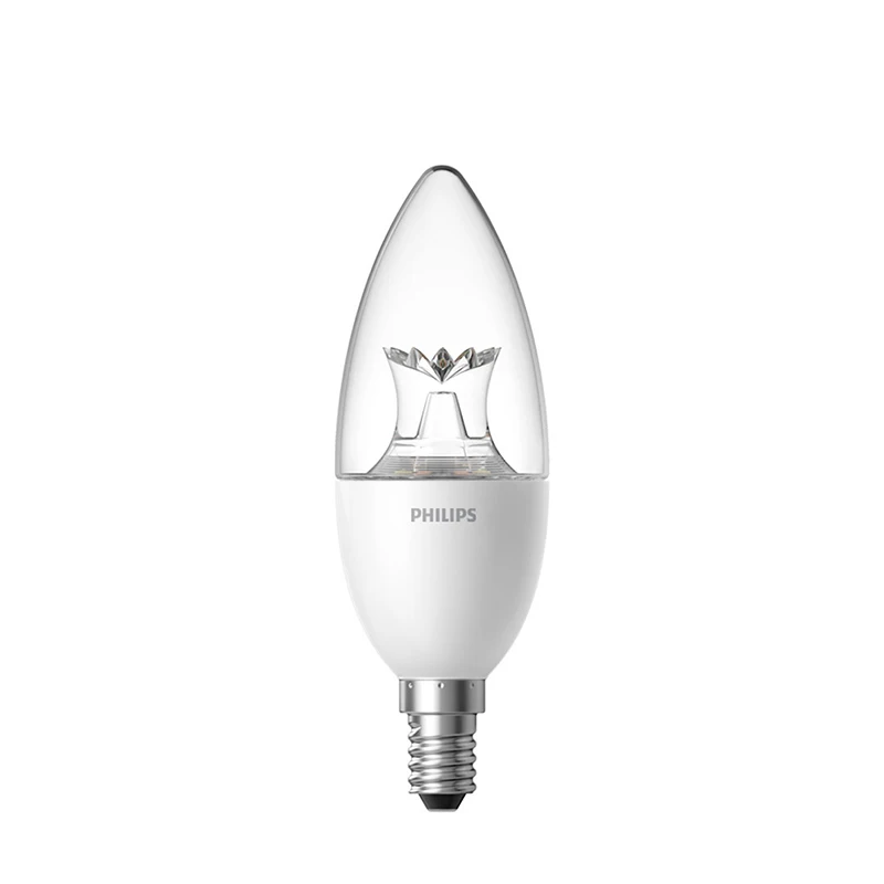Crystal version XIAOMI MIJIA Philips светодиодный светильник для свечи E14 умный дом лампочки светодиодная люстра приложение Контроль яркости цветовая температура - Испускаемый цвет: Crystal version