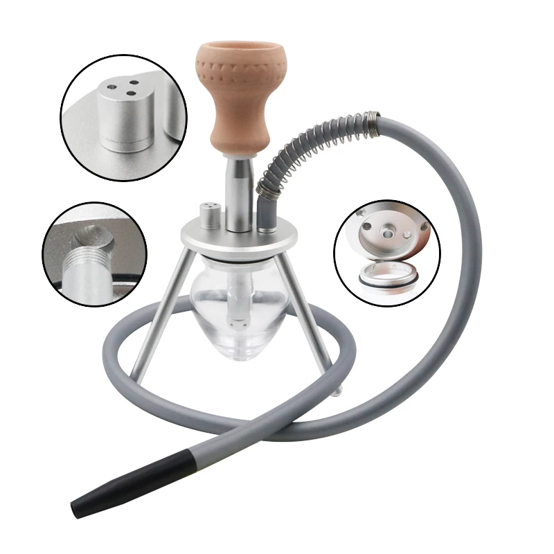 Портативный кальян набор для кальяна с искусственной керамической чашей из