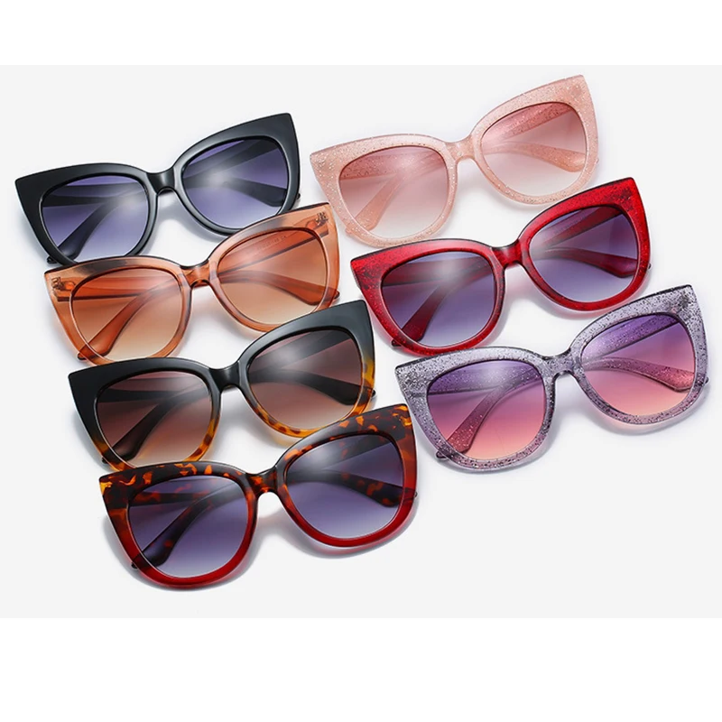 

Sexy Red Leopard Cat Eye Sunglasses Women Fashion Gradient Glasses Vintage Brand Designer Sunglasses For Female Oculos