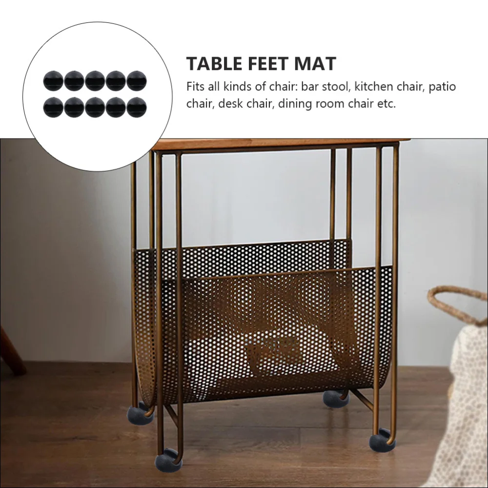 

10pcs Non-slip Silicone Furniture Foot Mats Table Foot Mats Chair Foot Protector